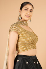 Black and gold lehenga setDSC07310