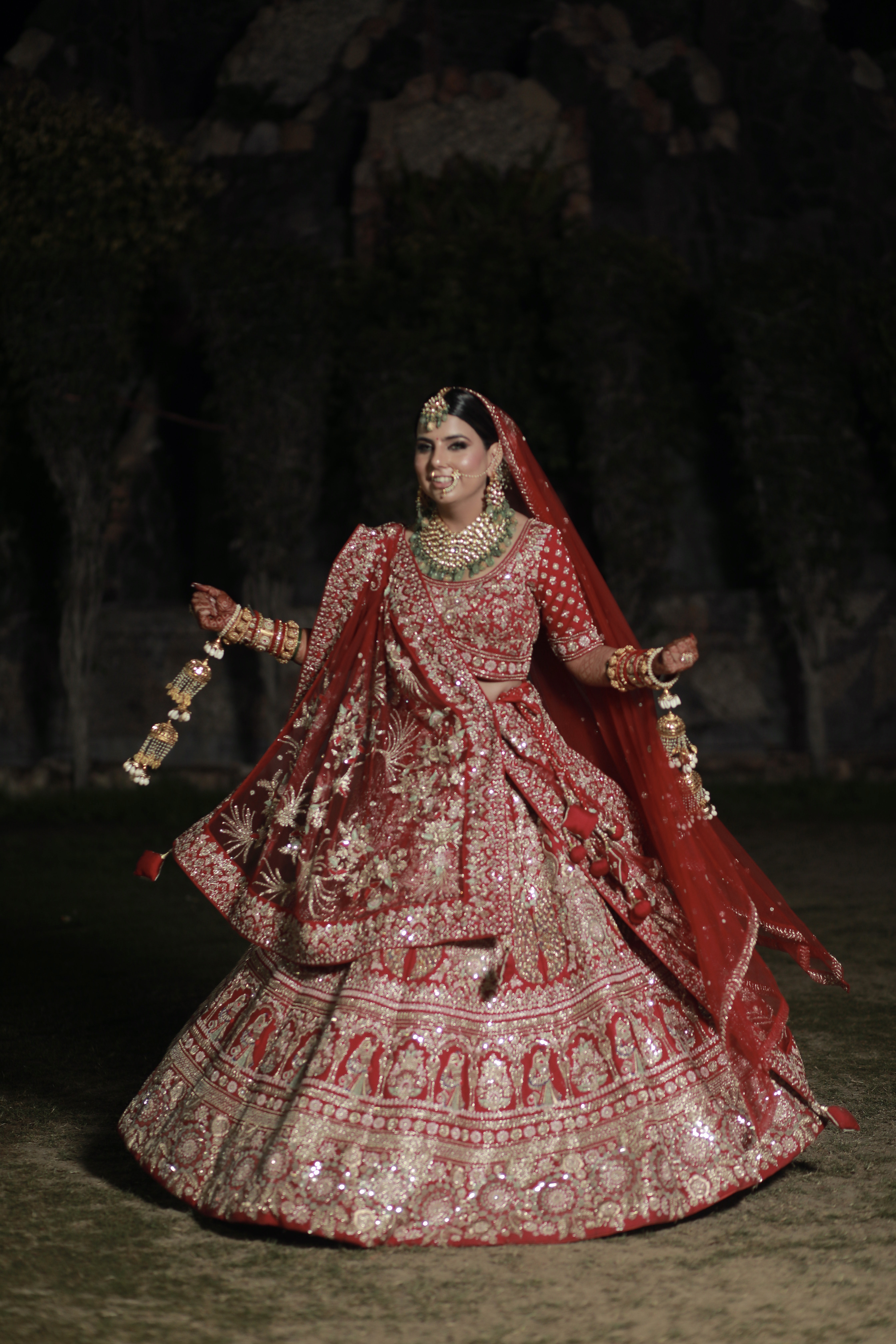 Bridal Heavy Embroidered Lehenga