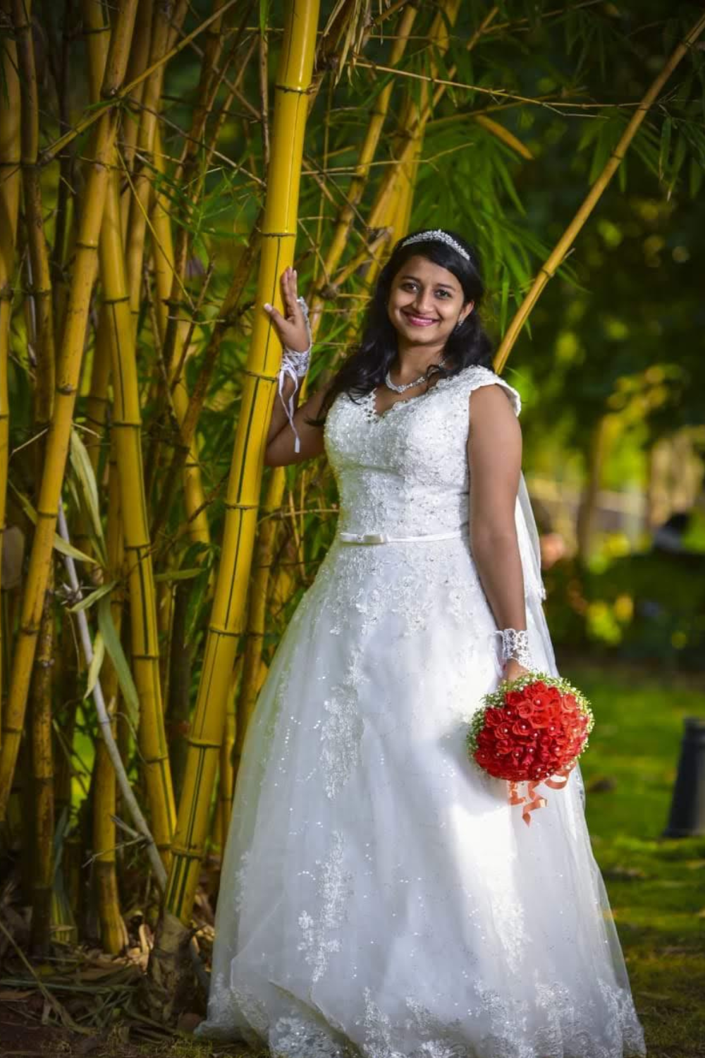 White Embellished Gown