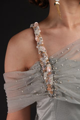 Grey Sheer Off Shoulder Kurta SetIMG_0807