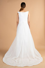 White Tulle Floral GownDSC00651