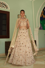Peach Khichadi Lehenga