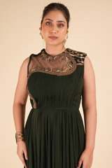 Bottle Green  GownDSC00950