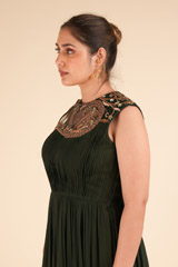 Bottle Green  GownDSC00951