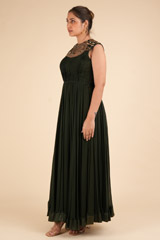 Bottle Green  GownDSC00952