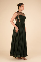 Bottle Green  GownDSC00953