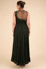 Bottle Green  GownDSC00955