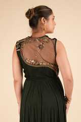 Bottle Green  GownDSC00956