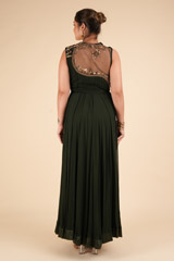 Bottle Green  GownDSC00957