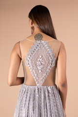 Embellished V neck GownDSC09194