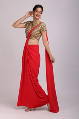 Red Saree GownIMG_9670