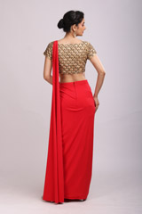 Red Saree GownIMG_9678