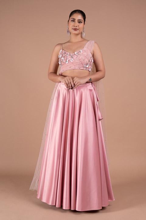 Pink Skirt And Top