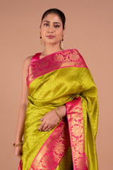 Green Silk SareeDSC08278