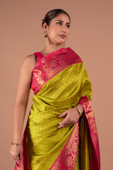 Green Silk SareeDSC08286