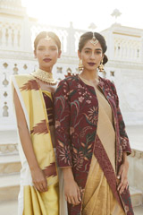 Cream Cotton Saree With Motifs3