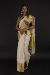 Cream Cotton Saree With Motifs623_video