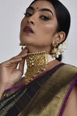 Navy Blue Kanjeevaram Saree_DSC2898