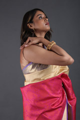 Pink Silk SareeIMG_5203