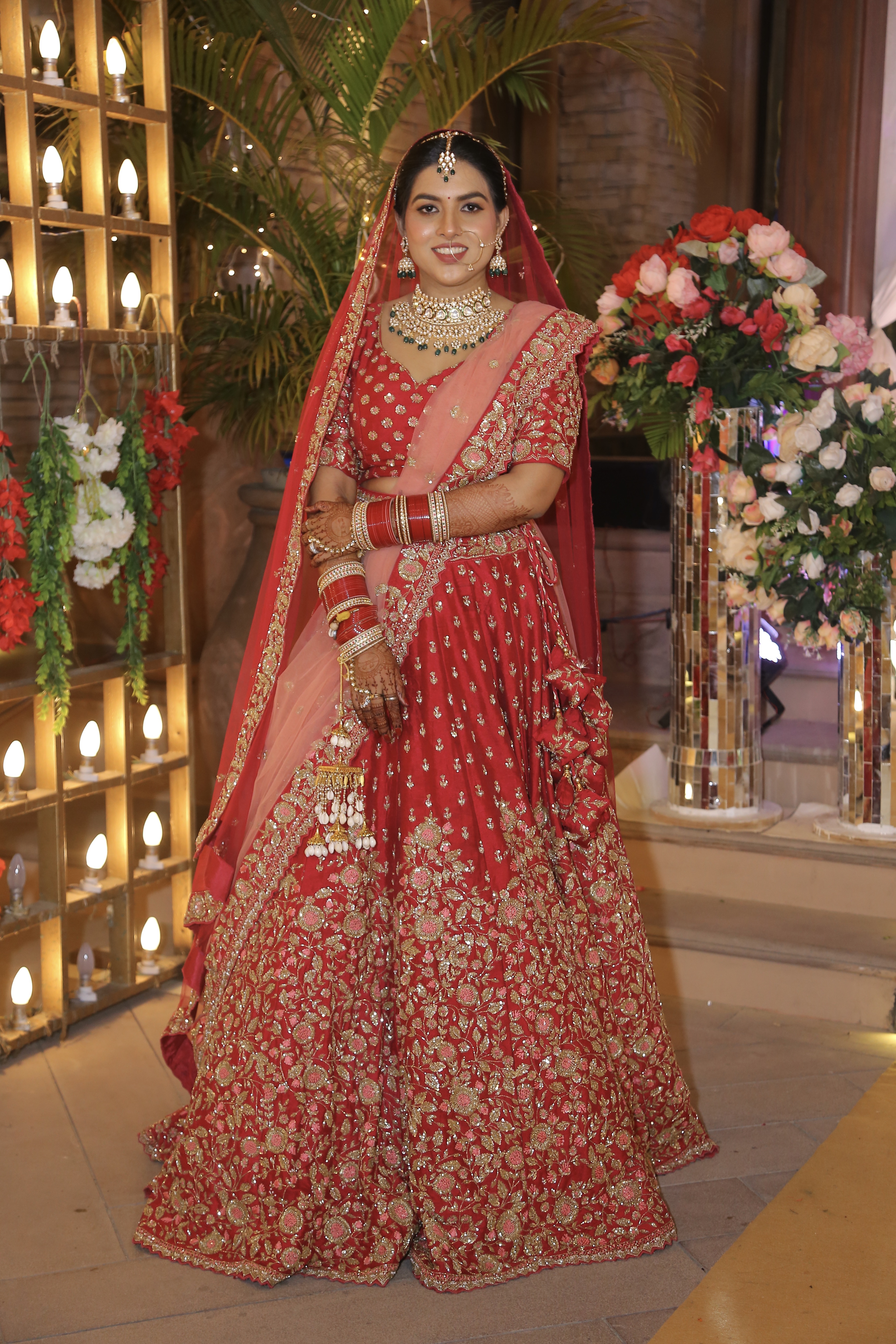 Fuchsia Pink Bridal Lehenga