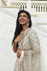 Off White Lehenga Dupatta Set2