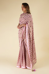 Pink Brocade Saree BlouseDSC06085