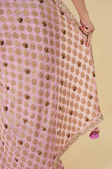 Pink Brocade Saree BlouseDSC06087