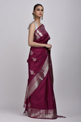Magenta Zari Silk Saree_DSC4476