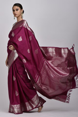 Magenta Zari Silk Saree_DSC4483