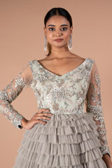 Mint Green Layered GownDSC09408