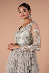 Mint Green Layered GownDSC09409