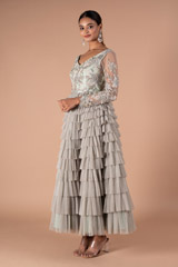 Mint Green Layered GownDSC09414