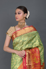 Red And Green Silk SareeIMG_6117