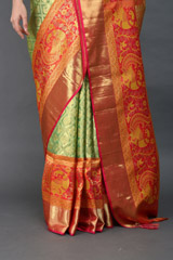 Red And Green Silk SareeIMG_6120