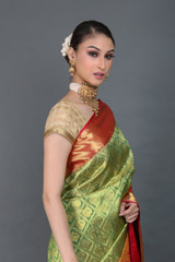 Red And Green Silk SareeIMG_6121