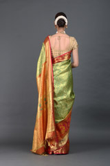 Red And Green Silk SareeIMG_6135