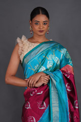 Magenta Silk SareeIMG_4618