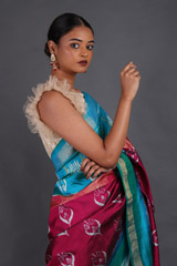 Magenta Silk SareeIMG_4620