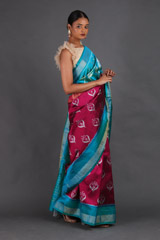 Magenta Silk SareeIMG_4625