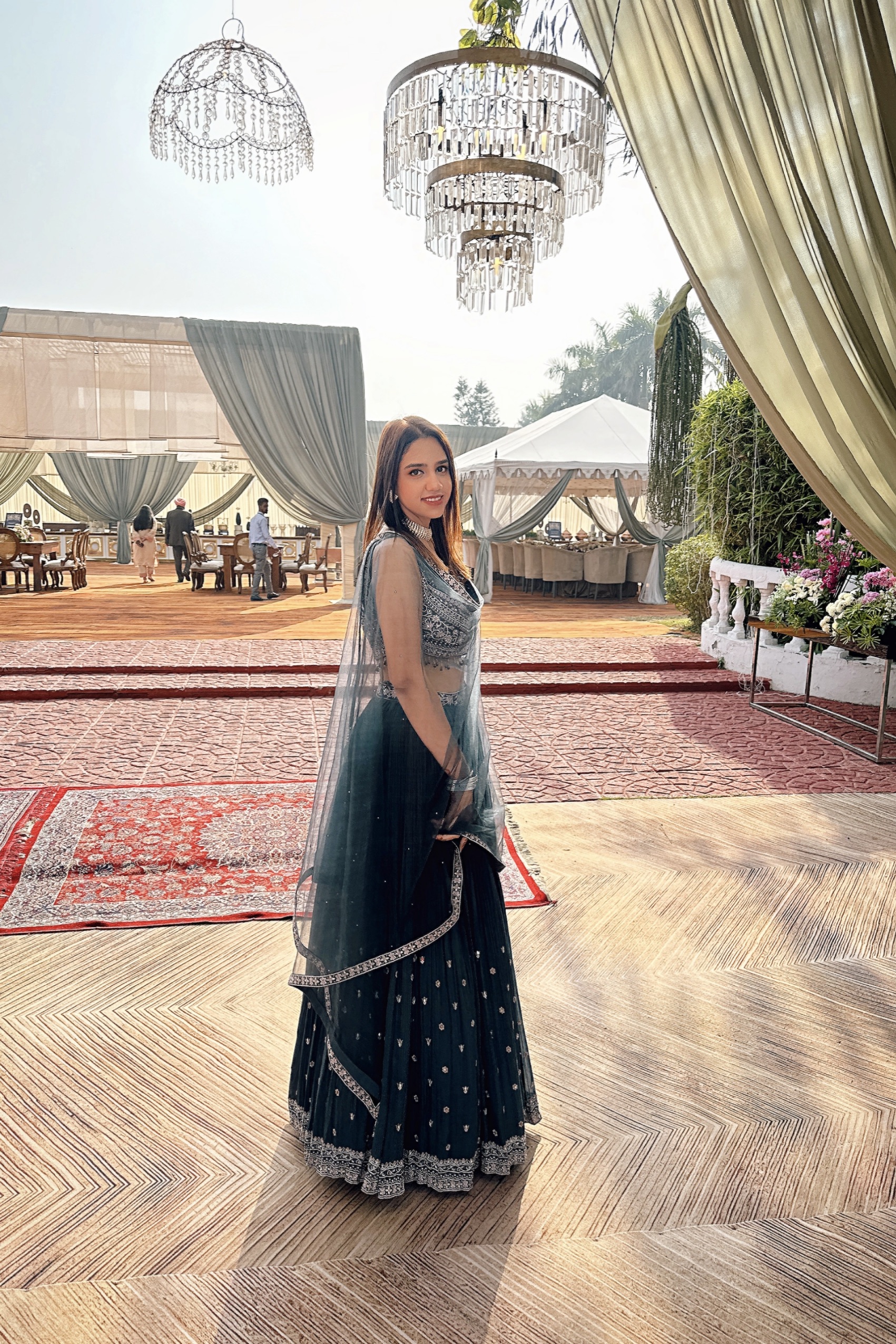 Charcoal Grey Lehenga1