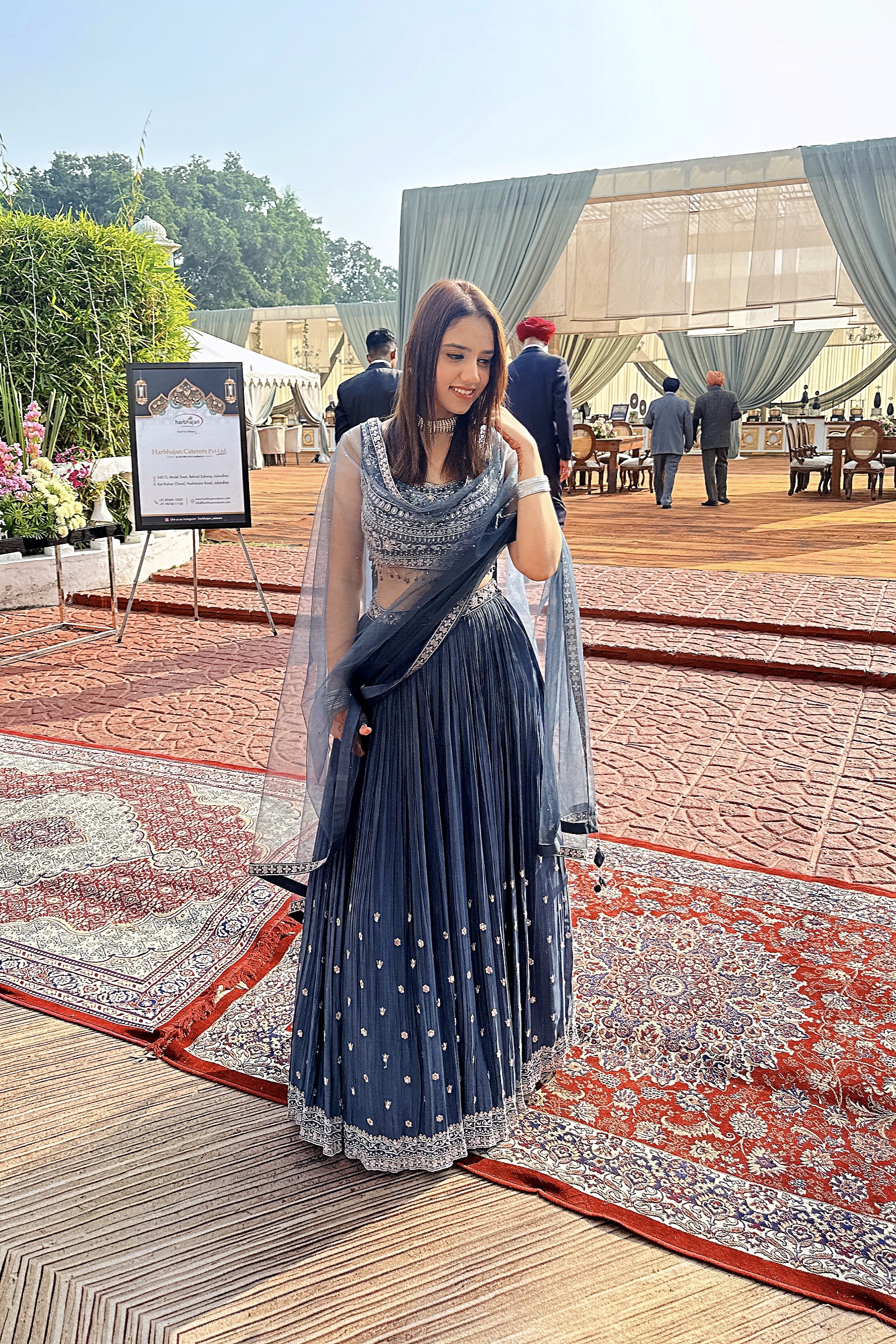 Charcoal Grey Lehenga2