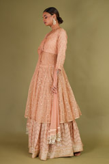 Salmon Kurta Lehenga SetDSC07205