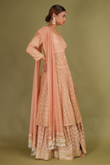 Salmon Kurta Lehenga SetDSC07207