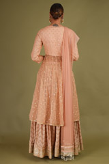 Salmon Kurta Lehenga SetDSC07210