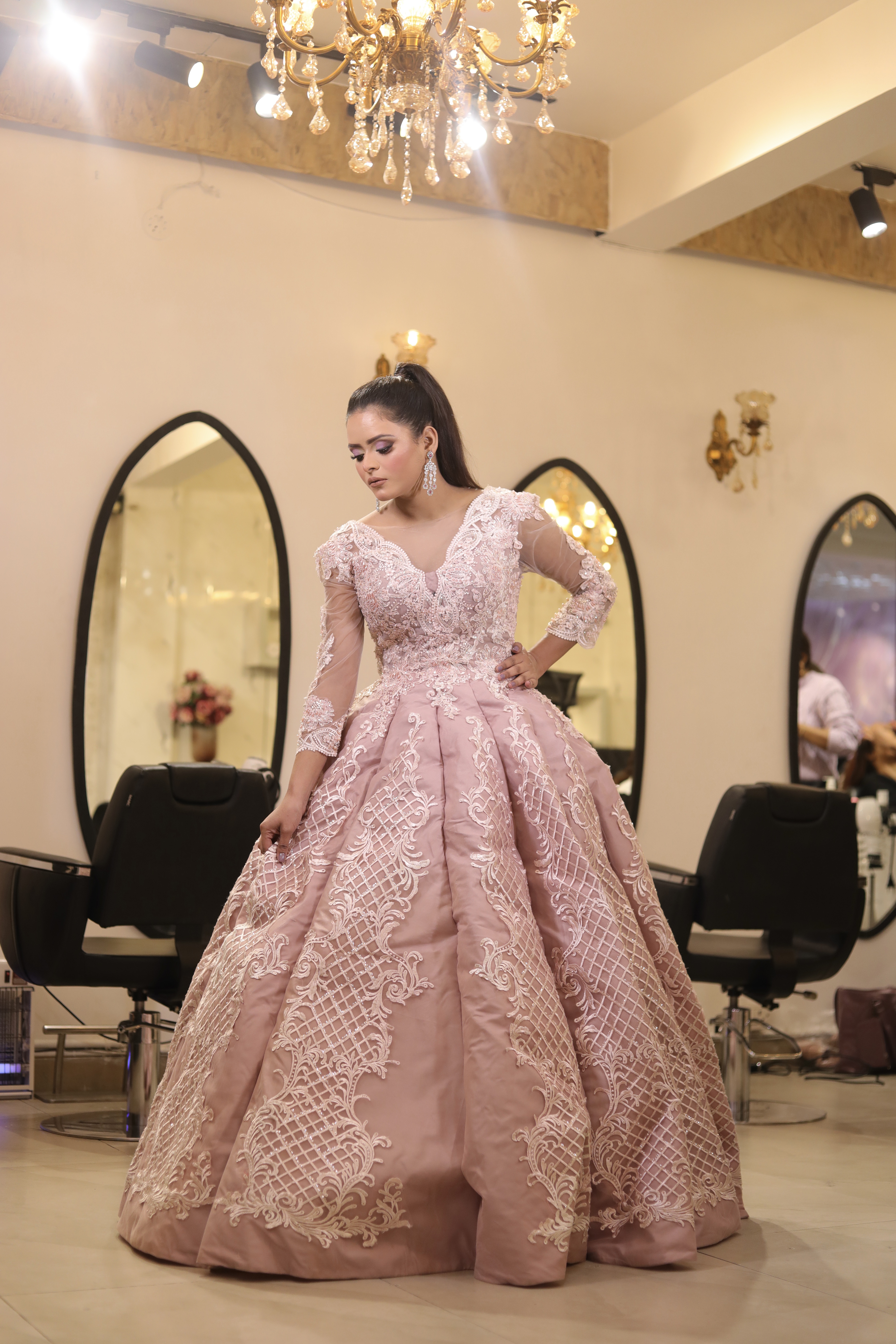 Pastel Pink Ball Gown