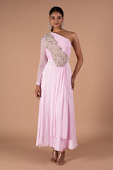 Lilac One Shoulder Gown