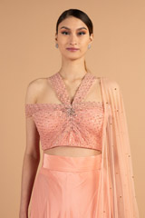 Pink Glitter LehengaDSC01473