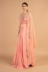 Pink Glitter LehengaDSC01476