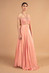 Pink Glitter LehengaDSC01477