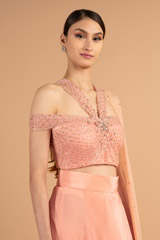 Pink Glitter LehengaDSC01478